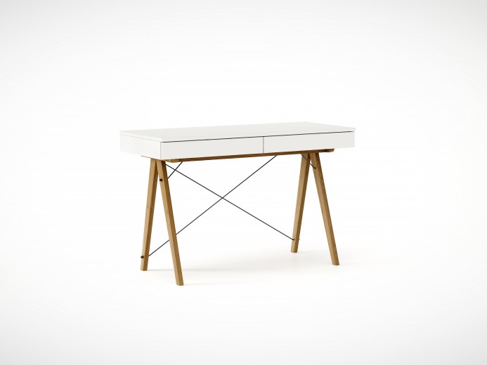 Masa de birou desk Basic Oak White, L100xl50xh75 cm