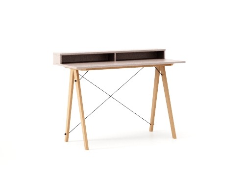 Masa de birou Desk Slim Beech Dusty Pink II, L120xl50xh85 cm