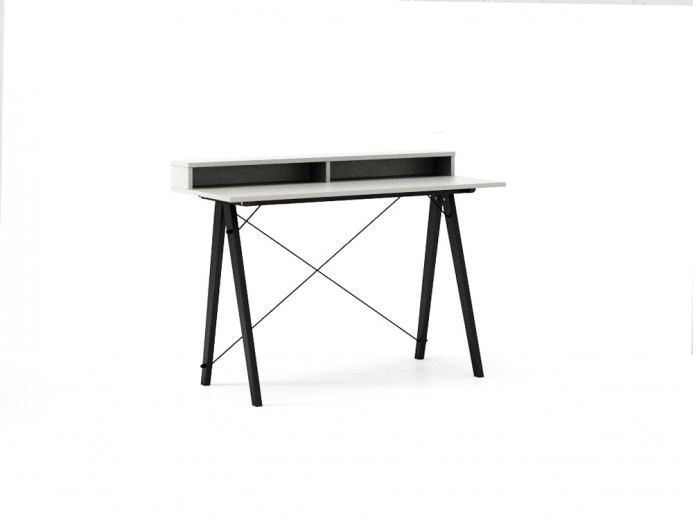 Masa de birou Desk Slim Black Light Grey II, L120xl50xh85 cm