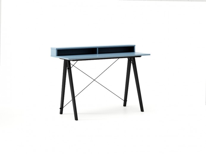 Masa de birou Desk Slim Black Blue II, L120xl50xh85 cm