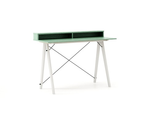 Masa de birou Desk Slim White Mint II, L120xl50xh85 cm