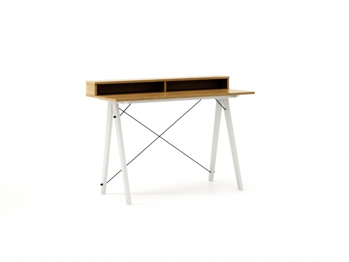 Masa de birou Desk Slim White Oak II, L120xl50xh85 cm