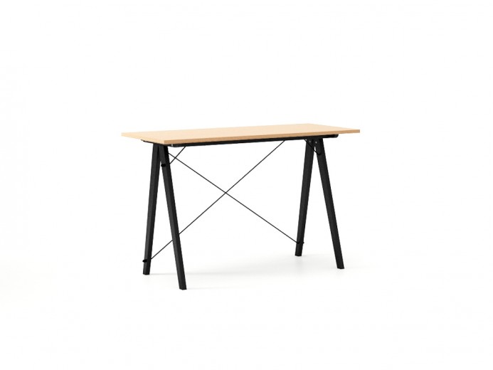 Masa de birou Desk Slim Black Beech, L120xl50xh75 cm