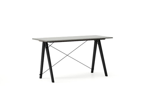Masa de birou Desk Slim Black Grey, L120xl50xh75 cm
