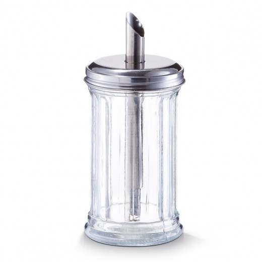 Dispenser pentru zahar din sticla, 300 ml, Ø 7,5xH17 cm