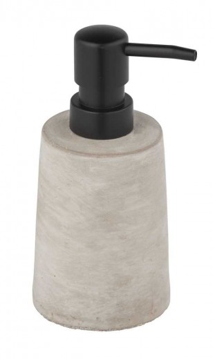 Dozator pentru sapun, din ciment, Villena Gri, L8,2xl7,2xH15,9 cm