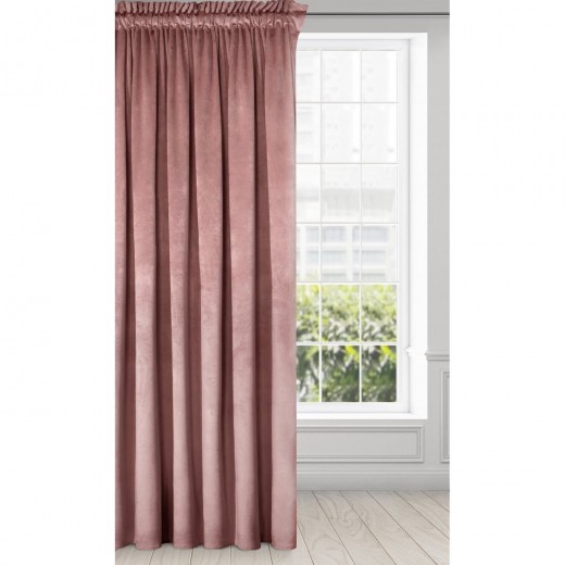 Draperie Melanie Velvet Roz, 140 x 270 cm, 1 bucata