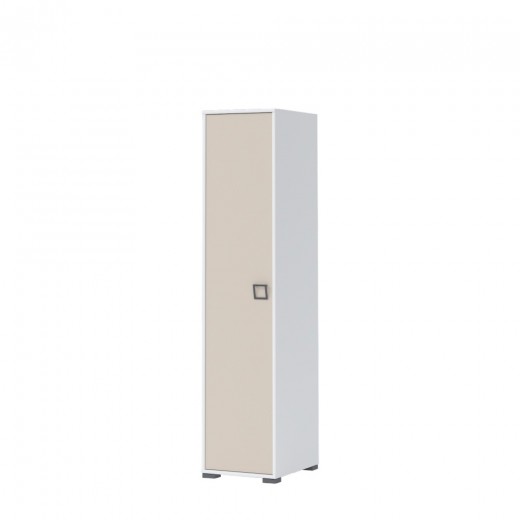 Dulap din pal cu 1 usa, pentru copii, Kiki G1 Small Alb, l44xA56xH198 cm