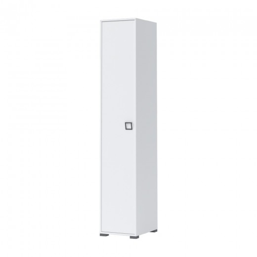 Dulap din pal cu 1 usa, pentru copii, Kiki P1 Tall Alb, l44xA56xH236 cm