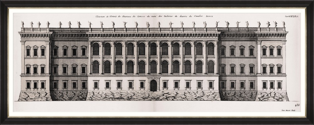 Tablou Framed Art Entrance Of Louvre Castle