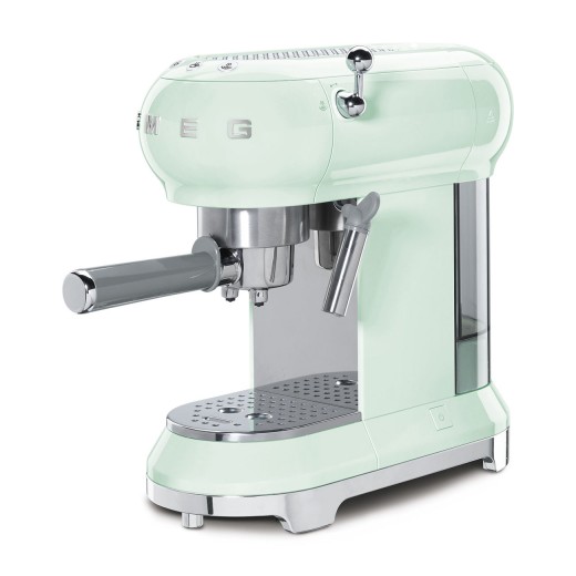 Espressor Cafea ECF01PGEU, Verde Pastel, Retro 50, 1L, 1350W, SMEG