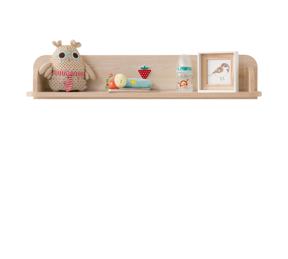 Etajera din pal, pentru bebe Montessori Baby Natural, l86xA18xH17 cm