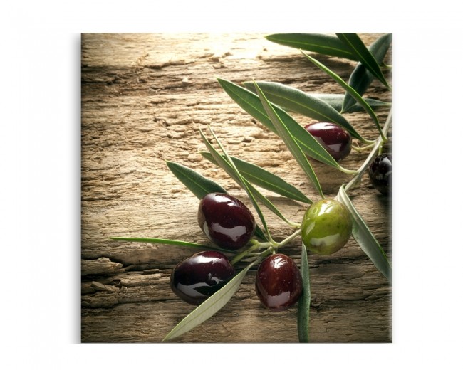 Tablou Sticla Glasspik Olives 4, 30x30 cm-30 x 30 cm
