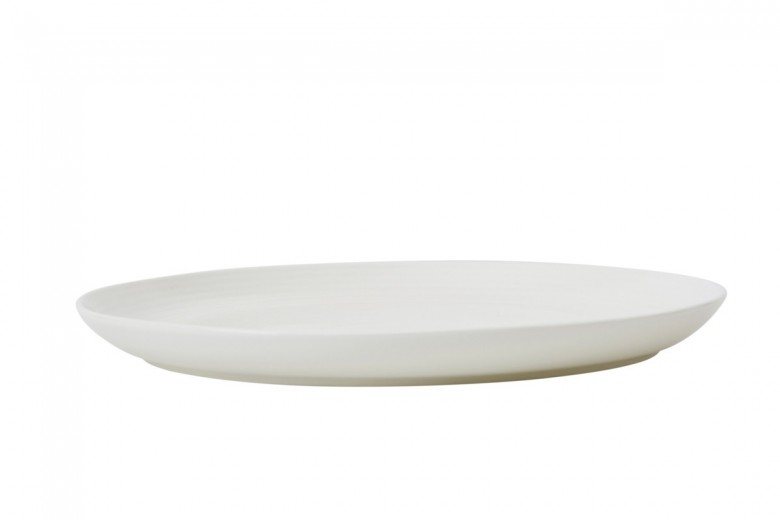 Set farfurii Dinner, Ridges Cream, Ø 27 cm, Jamie Oliver, 6 piese