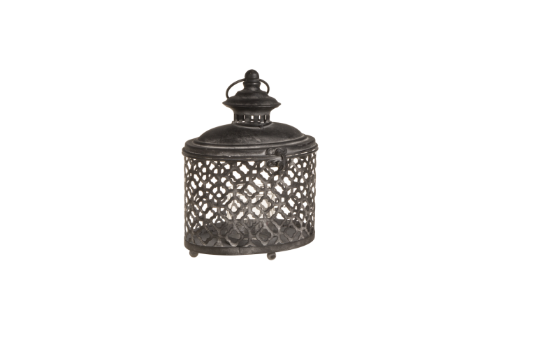 Felinar oval Atmosphere Black, Small