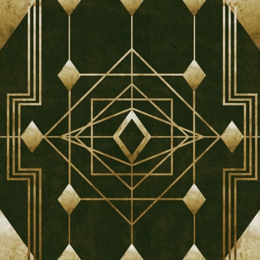 Set 3 role Tapet Imprimat Digital Gatsby