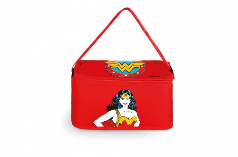 Geanta pentru pranz, din poliester si PEVA, 7L, L28xl14xH16,5 cm, Superhero Wonder Woman