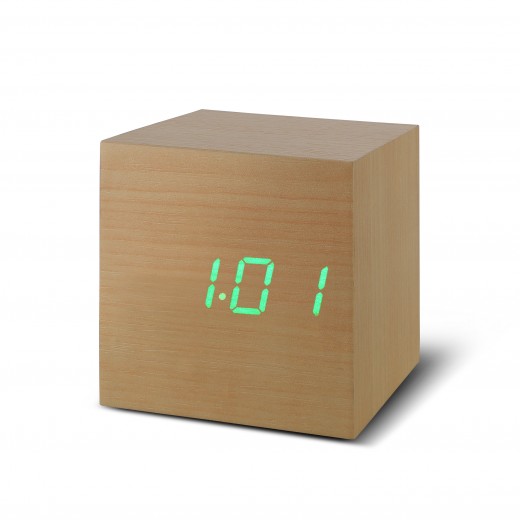 Ceas inteligent Cube Click Clock Beech/Green