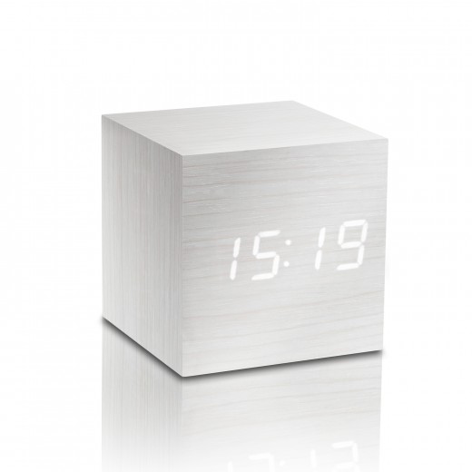 Ceas inteligent Cube Click Clock White/White
