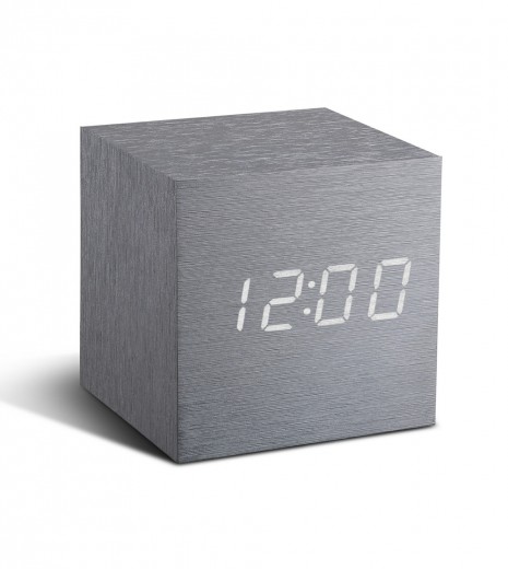 Ceas inteligent Cube Click Clock Aluminium/White