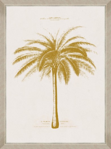 Tablou Framed Art Gold Palm Tree III