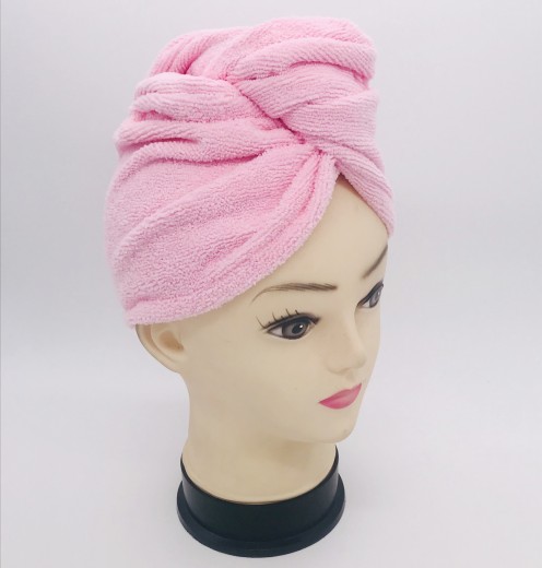 Prosop tip turban Happy Roz deschis, 25 x 61 cm