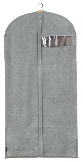 Husa pentru haine cu fermoar, Mais XL Gri, l60xH135 cm