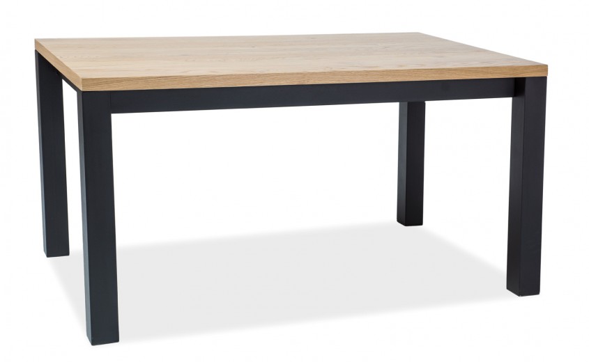 Masa din metal si lemn de furnir Imogen, L180xl90xh77 cm