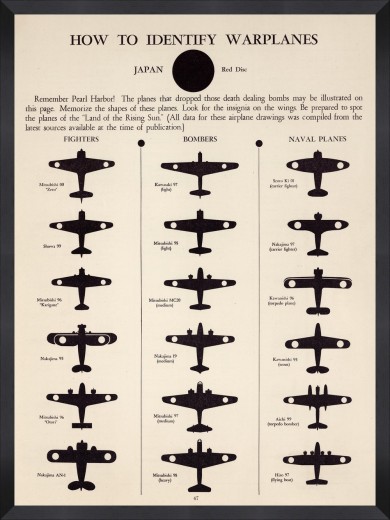Tablou Framed Art Japan Warplanes 
