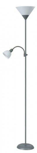 Lampadar Action 4028 Argintiu / Alb
