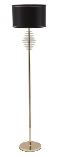 Lampadar Round Negru / Auriu