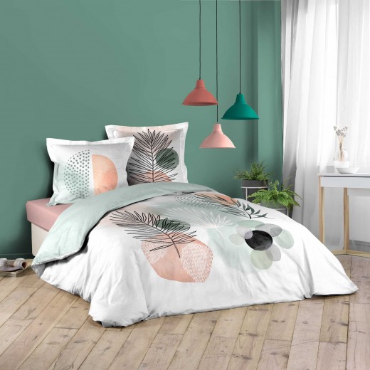 Lenjerie de pat din bumbac, Anaelle Multicolor, 220 x 240 cm