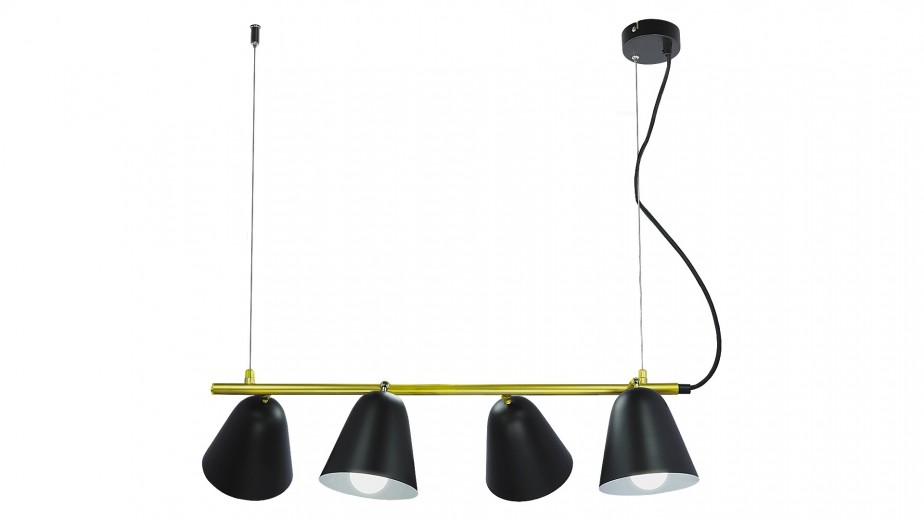 Lustra Alder 5377 Negru / Auriu