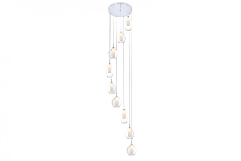 Lustra Amber Milano 9 Clear, AZ3102