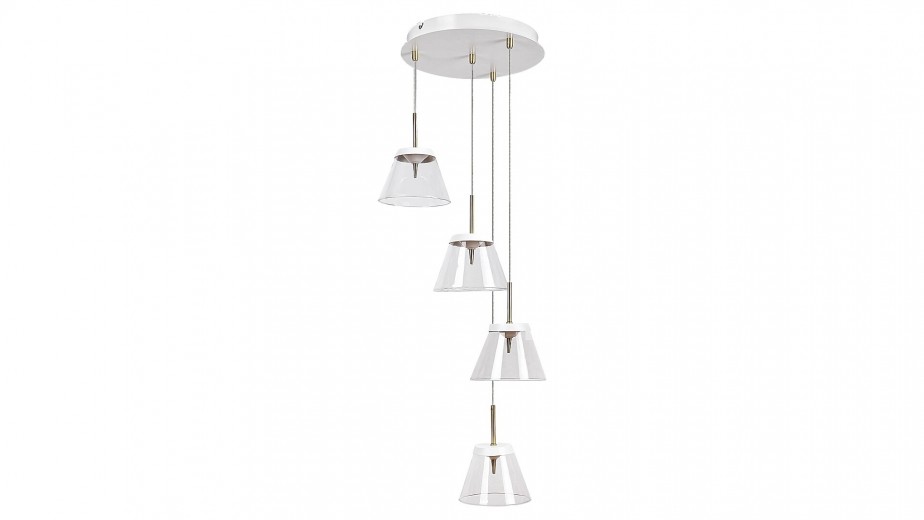 Lustra Aviana Four 5032 Alb / Bronz