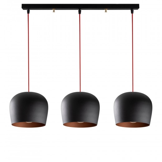 Lustra Berceste N-1411 Negru / Rosu