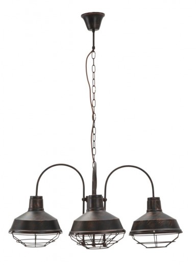 Lustra din metal Bronks Negru