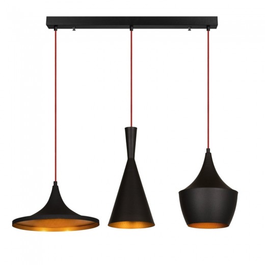 Lustra Elmas 3561 Negru / Auriu