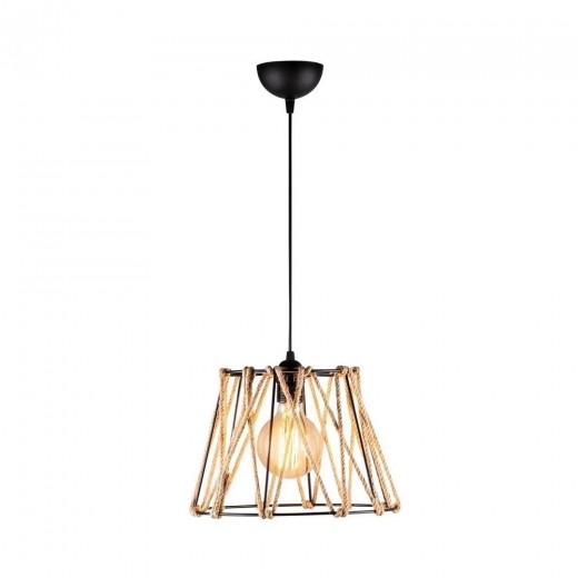 Lustra Jutini MR-784 Negru / Natural