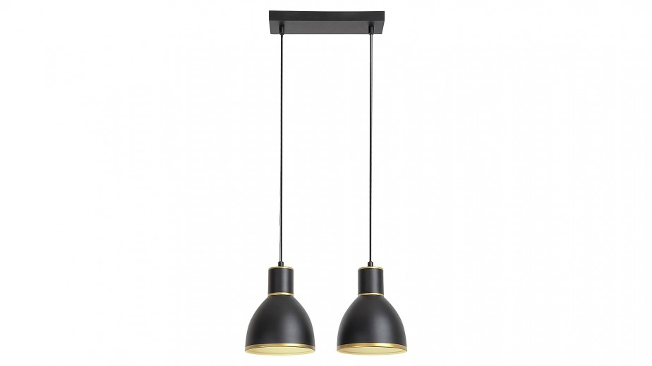 Lustra Mackenzie Two 5603 Negru / Auriu