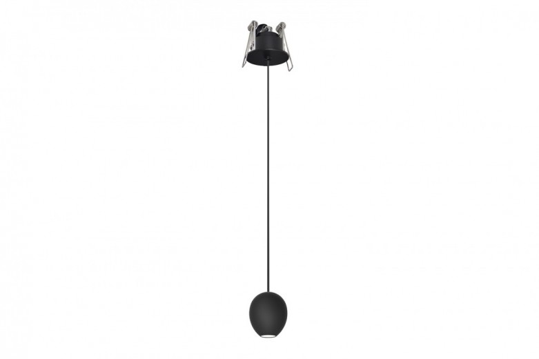 Lustra Ovum 1 Pendant Downlight Negru, AZ3096