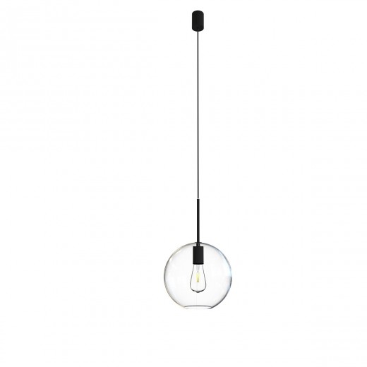 Lustra Sphere L Transparent / Negru