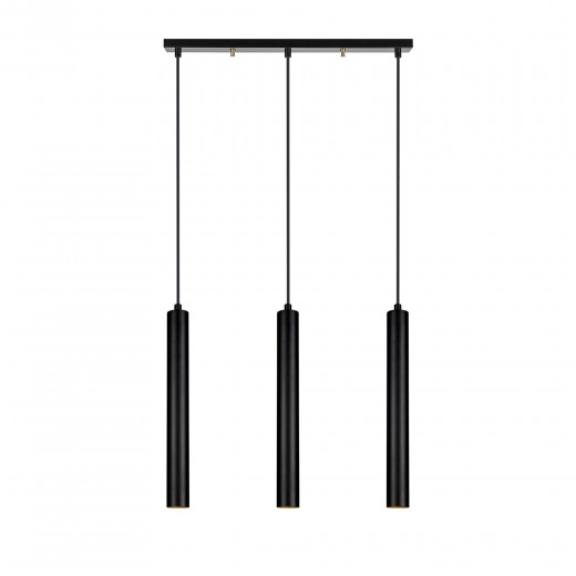 Lustra Tube Trio Line Negru