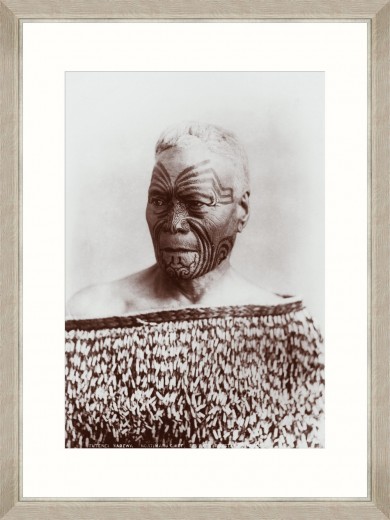 Tablou Framed Art Maori Chief Tuterei 