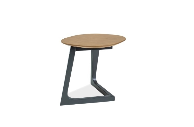 Masa de cafea, din lemn si MDF Brindle B Oak / Graphite, L45xl45xH47 cm