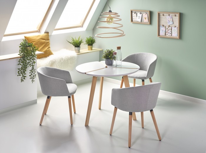 Masa de cafea din lemn si MDF Export, Ø90xh76 cm