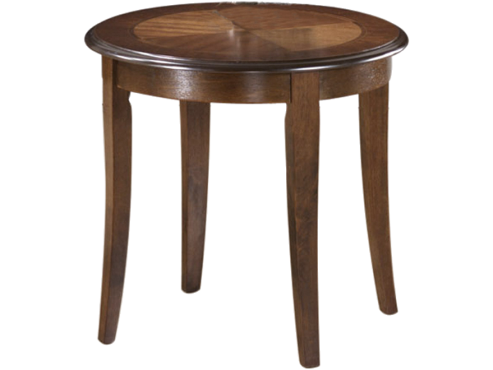 Masa de cafea din MDF si furnir Calanthe D Nuc, Ø60xH55 cm