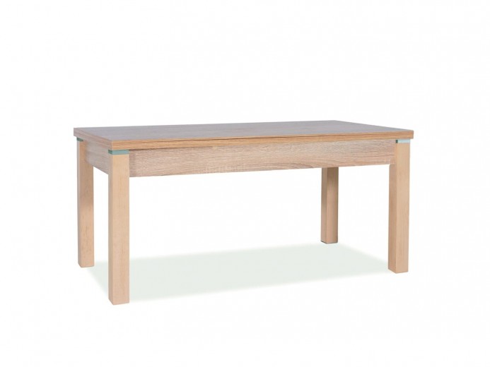 Masa extensibila de cafea, din pal Khloe Stejar Sonoma, L124-164xl64xH56-75 cm
