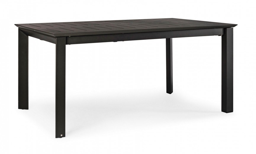 Masa extensibila de gradina / terasa din metal, Konnor Small Antracit, L160-240xl100xH76 cm