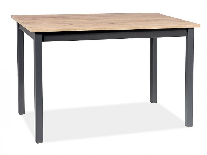 Masa extensibila din pal, Henri Large Stejar Artisan / Negru, L125-170xl75xH75 cm